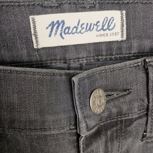 Madewell Skinny Ankle Zip Jeans in Shark Grey $128 - Picture 7 of 8